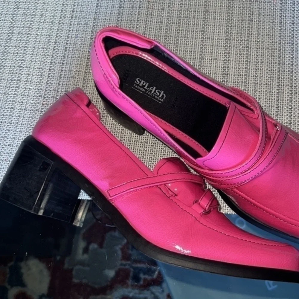 Vintage 90's Square Toe Chunky Heel 👠 size 8